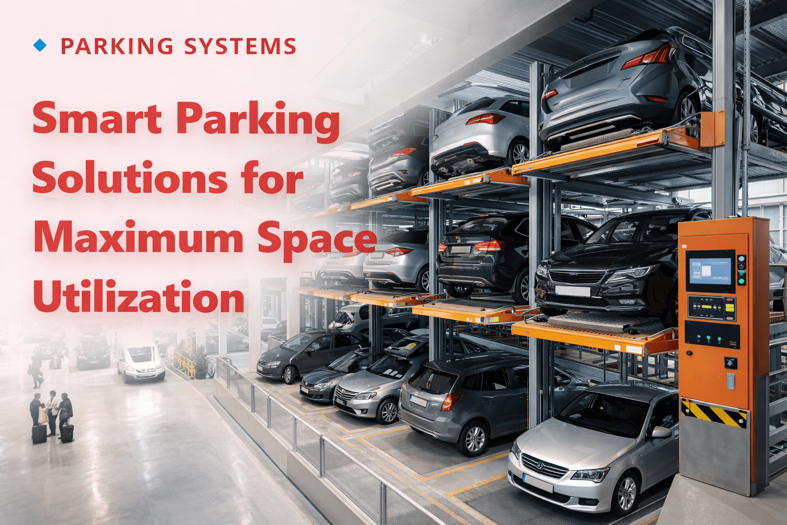 Smart automated parking system designed for maximum space utilization